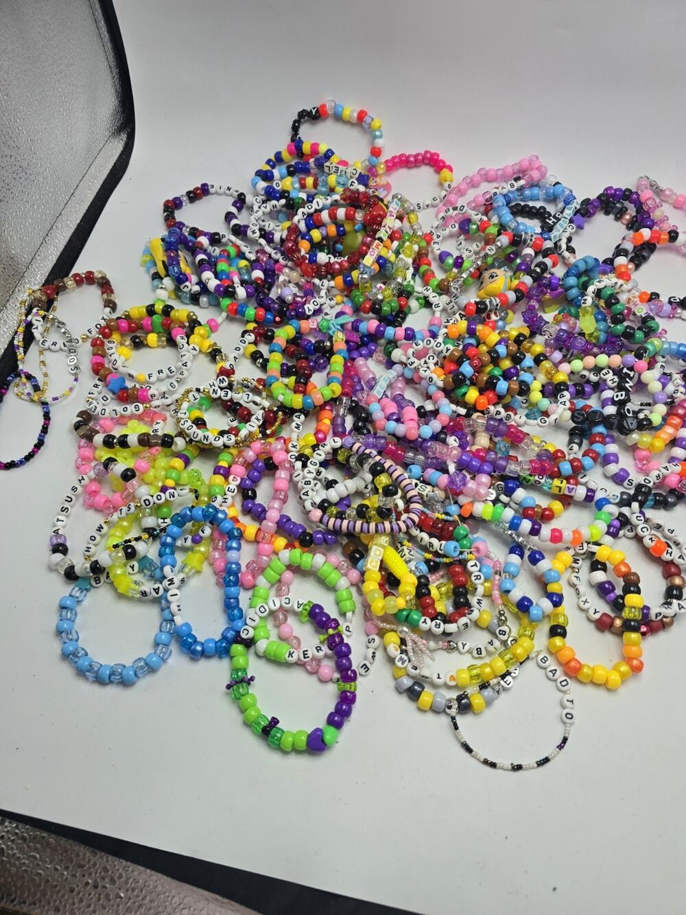 KANDI Lot of Random Bracelets RAVE PONY PERLER BEADS - EDM- RAVE - PLUR- EDC